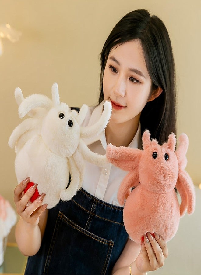 YUDONG Spider Stuffed Animal Toy Pillows，9.8inch Soft Realistic Spider Pillows，Huggable Jumping Spiders,Adorable Pillow Toy Doll for Kids Room Decor, (White) - Image 5